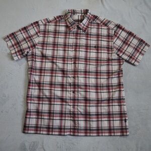 Kuhl Sz XL Red and Black Plaid Casual Button Down Shirt